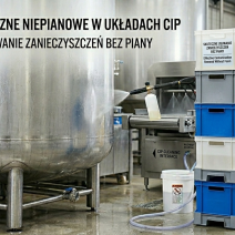 Mycie alkaliczne niepianowe w myjkach i w układach CIP