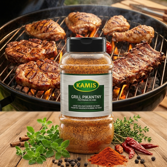 GRILL PIKANTNY - PRZYPRAWA DO MIĘS 550 G.