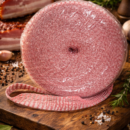 SIATKA WĘDLINIARSKA 22/3/EB/Z BIAŁO-CZERWONA - 50 MB.