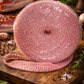SIATKA WĘDLINIARSKA 22/3/EB/Z BIAŁO-CZERWONA - 50 MB.